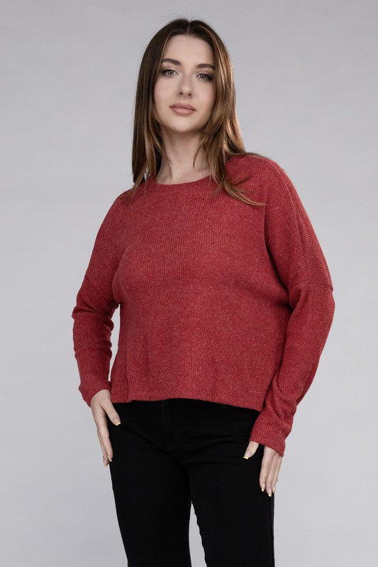 Lena Ribbed Dolman Sweater