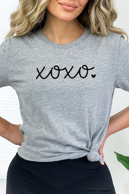 XOXO Heart Lover Valentines Day PLUS SIZE Tee