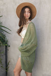 Carly Knit Netted Cardigan