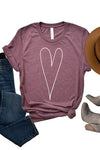 Long Heart Graphic Tee
