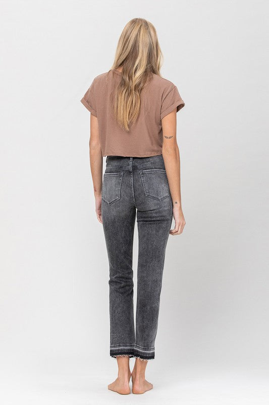 Toni High Rise Released Hem Straight