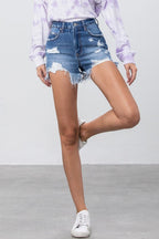 Helen High Rise Denim Shorts