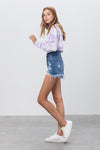 Helen High Rise Denim Shorts