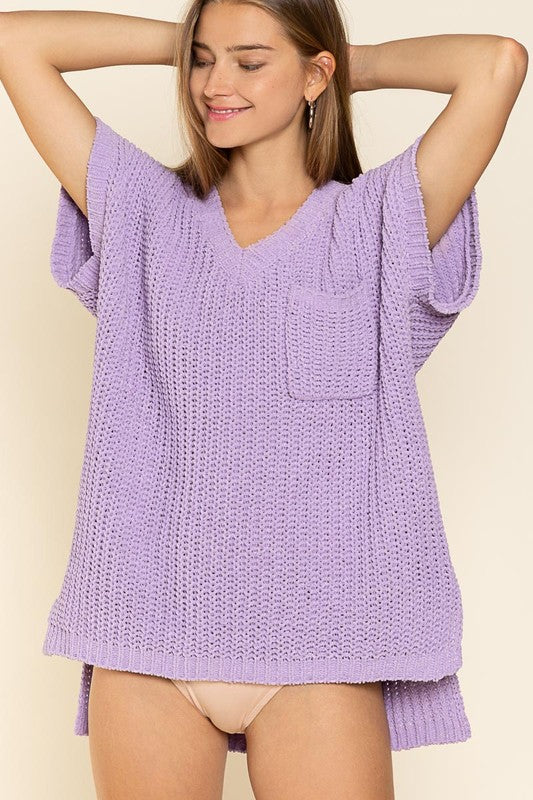 Charity Chenille Thread Pullover Sweater