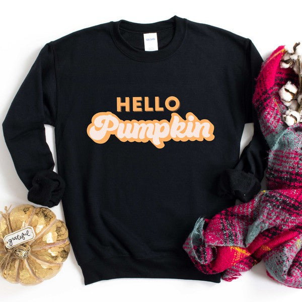 Retro Hello Pumpkin Sweatshirt
