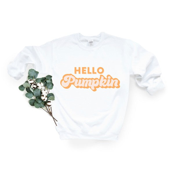 Retro Hello Pumpkin Sweatshirt