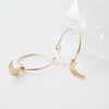 Magic Charm Moon Hoops