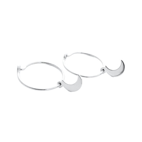 Magic Charm Moon Hoops