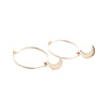 Magic Charm Moon Hoops