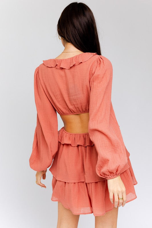 Bloom Ruffle Detail Dress