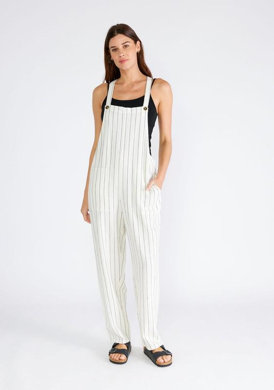 Lynn Striped Overalls