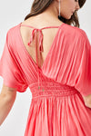 Adele Smocked Waist with Tassel Strap Dress