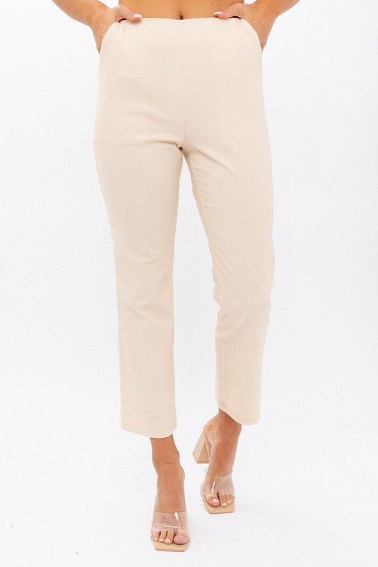 Dora High-Waisted Crop Pants