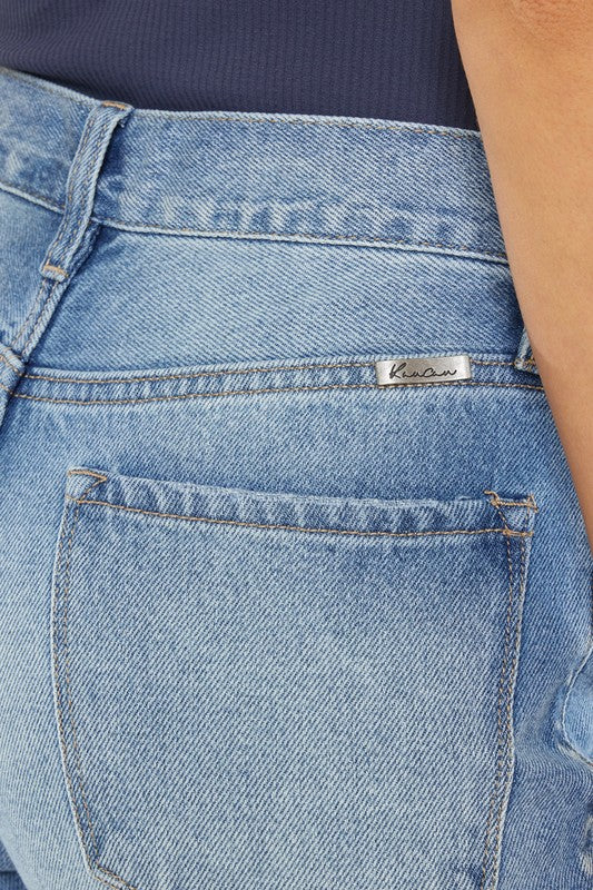 Jackie High Rise Distressed Mom Jeans