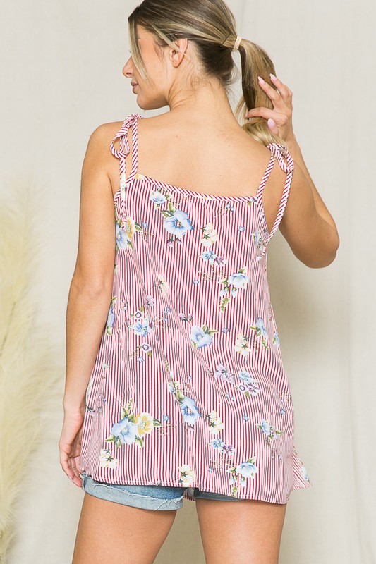 Samara Smocked Front Tank Top