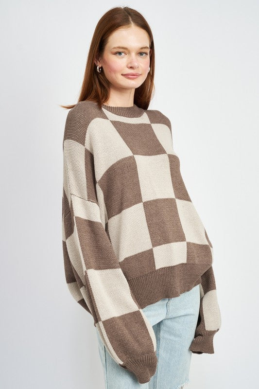 Layla Checkered Sweater