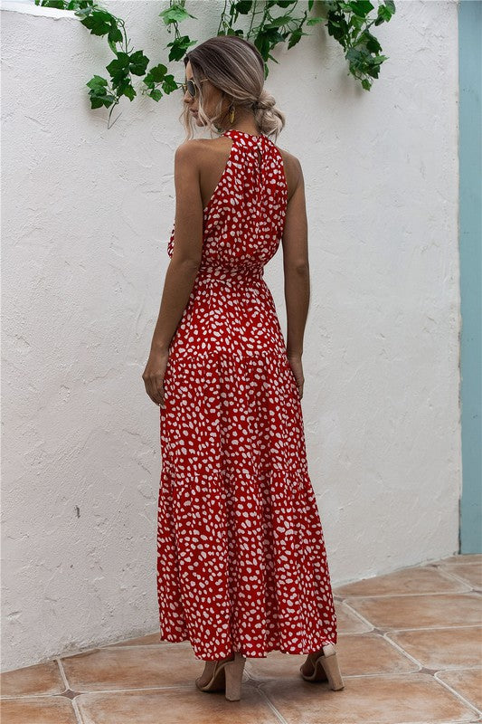 Cece Polka Dot Maxi Dress