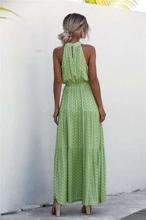 Cece Polka Dot Maxi Dress