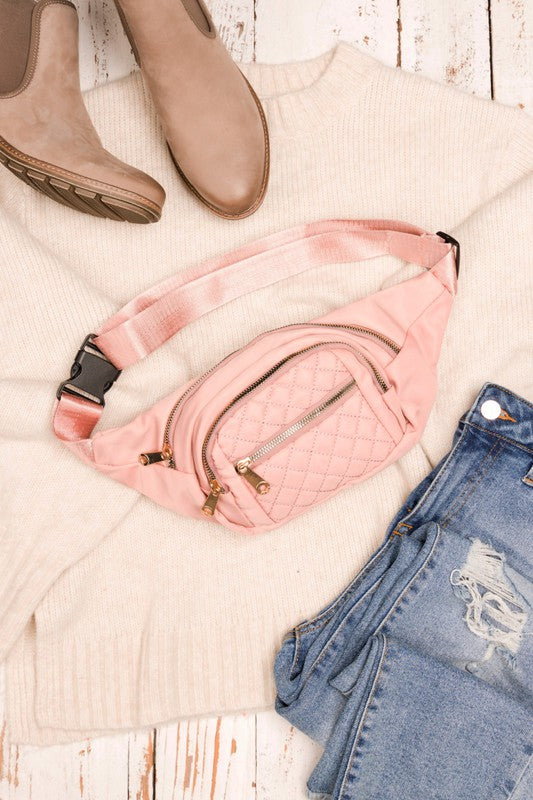 Quincy Quilted Belt Sling Bum Bag