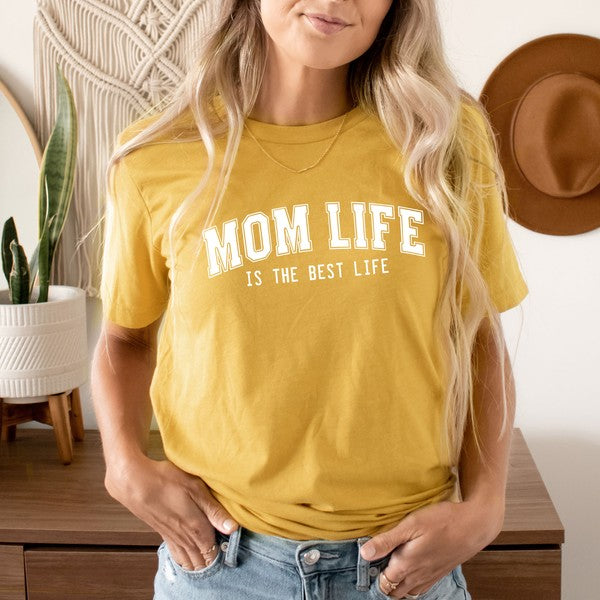 Varsity Mom Life Short Sleeve Graphic Tee