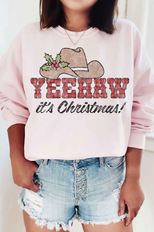 Yeehaw Country Christmas Sweatshirt