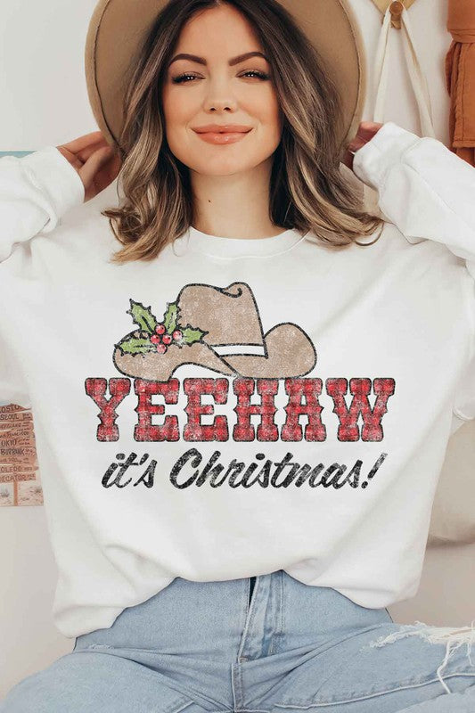 Yeehaw Country Christmas Sweatshirt