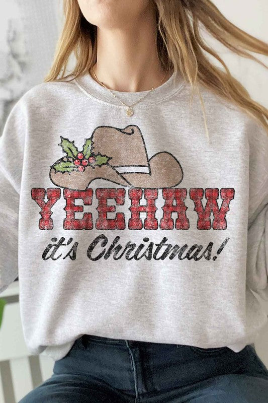 Yeehaw Country Christmas Sweatshirt