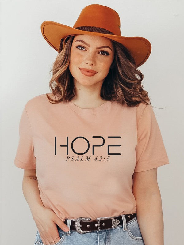 Hope Psalm 42  5  Short Sleeve Tee