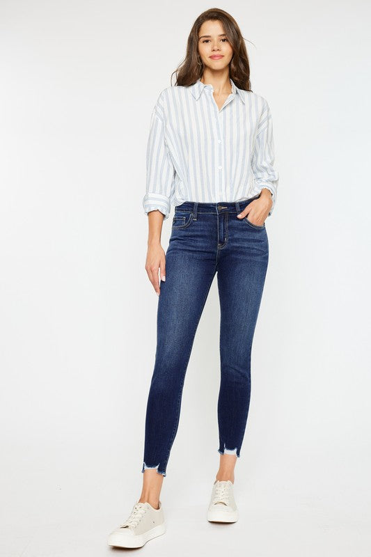 Linda Mid RIse Ankle Skinny Jeans