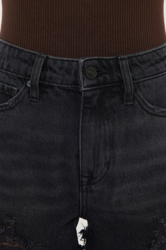 Katie High Rise Denim Shorts