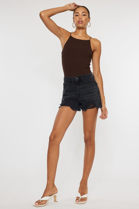 Katie High Rise Denim Shorts