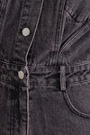 Jada Long Sleeve Denim Romper
