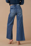 RELAXED WIDE LEG PATCHWORK JEANS