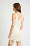 Athena Shirring Sleeveless Dress