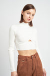 Mara Mock Neck Crop Top