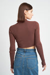 Mara Mock Neck Crop Top