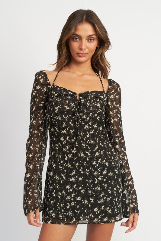 Bobbi Long Sleeve Floral Dress