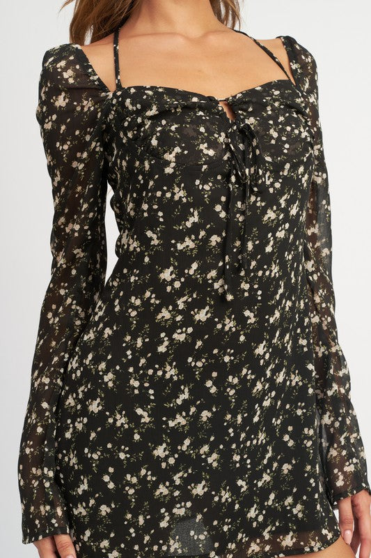 Bobbi Long Sleeve Floral Dress