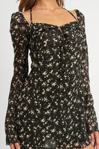 Bobbi Long Sleeve Floral Dress