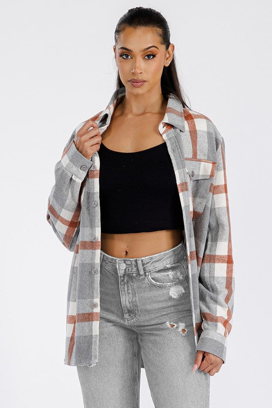 Ashton Oversized Flannel Shacket