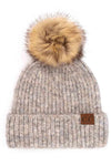 Classic Rib C.C Beanie with Pom