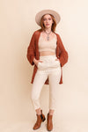 Carly Knit Netted Cardigan