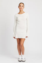 Elena Open Back Mini Dress