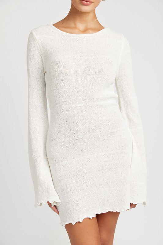 Elena Open Back Mini Dress