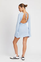 Elena Open Back Mini Dress
