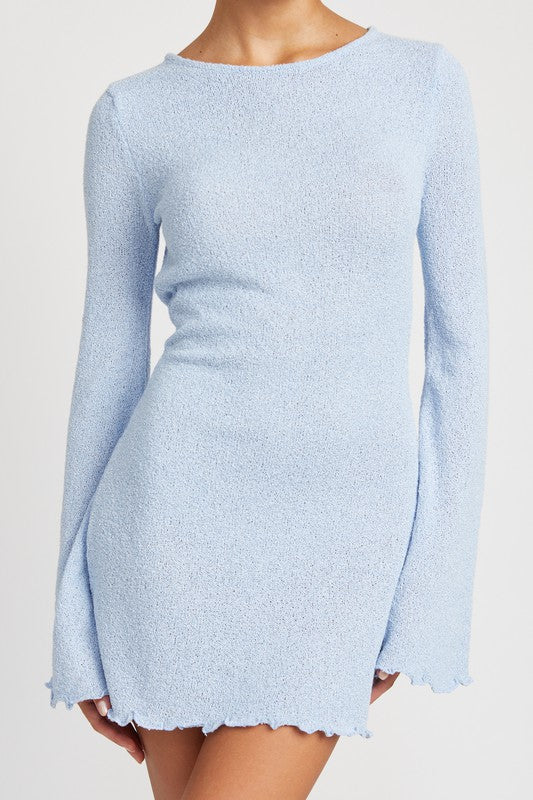 Elena Open Back Mini Dress