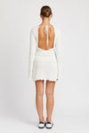 Elena Open Back Mini Dress