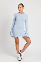 Elena Open Back Mini Dress