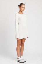 Elena Open Back Mini Dress