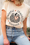 Grateful, Thankful & Blessed Graphic Tee